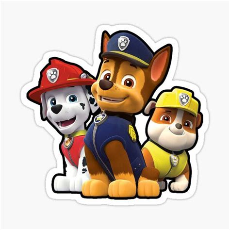 'PAW Patrol Characters' Sticker by Sunce74 in 2021 | Paw patrol stickers, Paw patrol characters ...