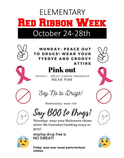 Red Ribbon Week | Elementary and Secondary Campuses | Texas Leadership ...