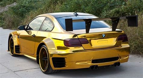 Very Wide and Very Gold BMW M3