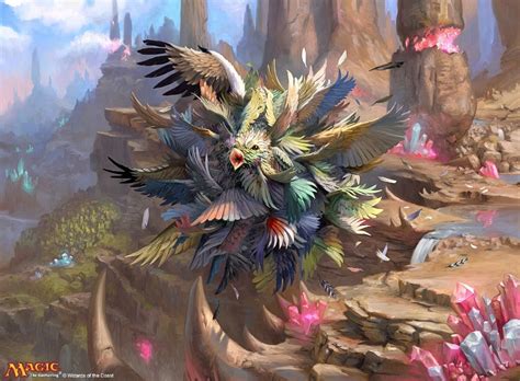 Avian Oddity MtG Art from Ikoria Set by Simon Dominic - Art of Magic: the Gathering