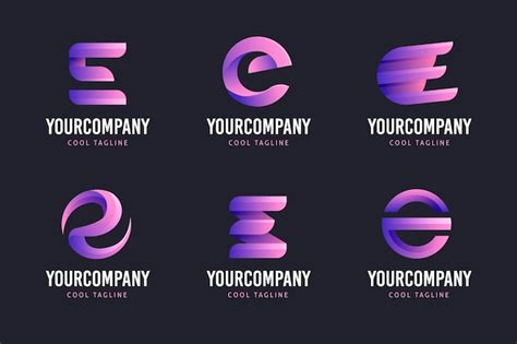 Free Vector | Creative gradient e logo collection