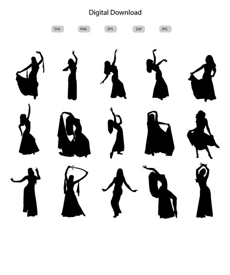 Belly Dance Svg Belly Dance Silhouette Belly Dance Svg Bundle belly Dance Cut File Belly Dance ...