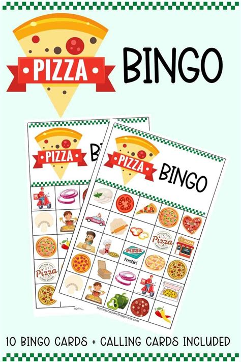 Free Pizza Bingo Game | Bingo for kids, Pizza party games, Pizza party birthday