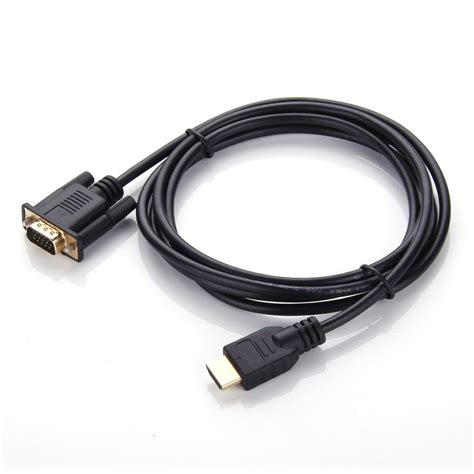 2M 5M HDMI MALE TO VGA CABLE LEAD For PC UK