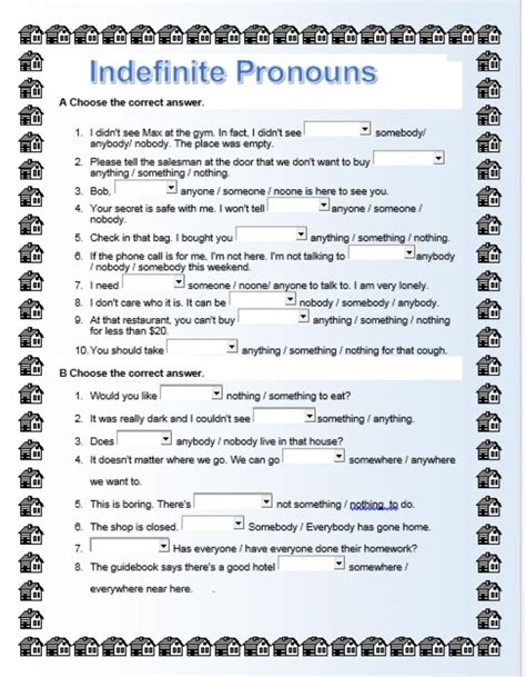 Indefinite Pronouns interactive and downloadable worksheet. You can do ...