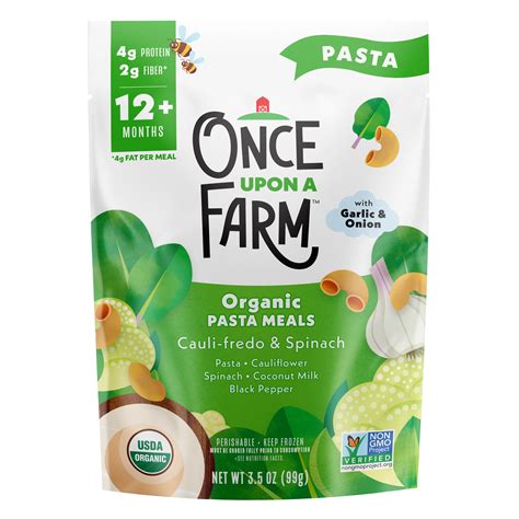 Once Upon a Farm Organic Pasta Meals - Cauli-fredo & Spinach - Shop ...