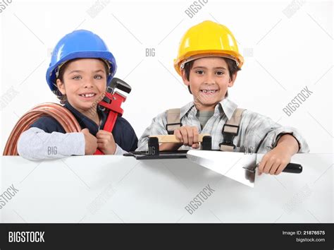 Kids Playing Craftsman Image & Photo (Free Trial) | Bigstock