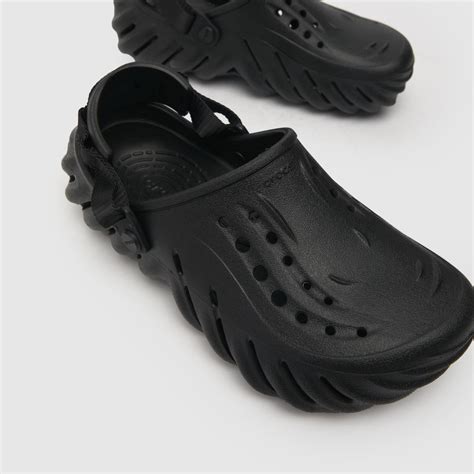 Mens Black Crocs Echo Clog Sandals | schuh