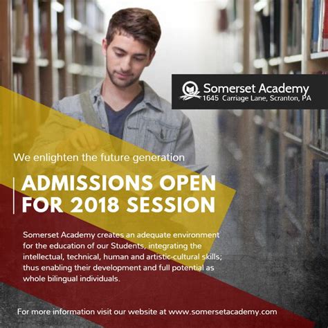 Academy and college admission open session ad for Instagram template ...