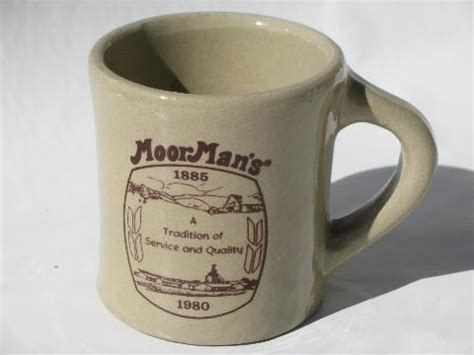 Monmouth - Western stoneware pottery coffee mugs, MoorMan's feed