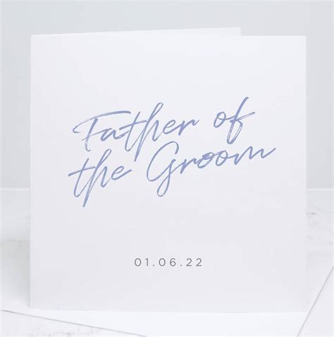 Father Of The Groom Personalised Wedding Card By Slice of Pie Designs