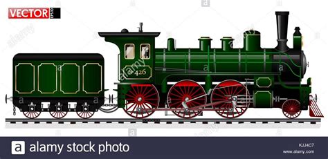 Steam Train Side View Stock Vector ... | Steam trains, Train, Locomotive