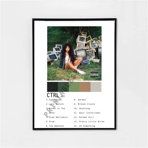 SZA CTRL Album Poster | Etsy