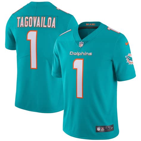 Men's Nike Tua Tagovailoa Aqua Miami Dolphins Vapor Limited Jersey