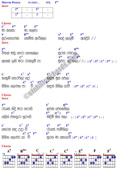 Sinhala Songs Guitar Chords Pdf | Guitar