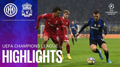 INTER 0-2 LIVERPOOL | HIGHLIGHTS | UEFA Champions League 2021/22 ⚽⚫🔵 - YouTube