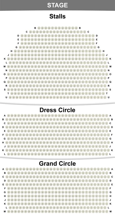 Piccadilly Theatre Seatplan