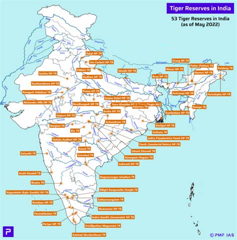 National Parks and Tiger Reserves of India with Maps - PMF IAS