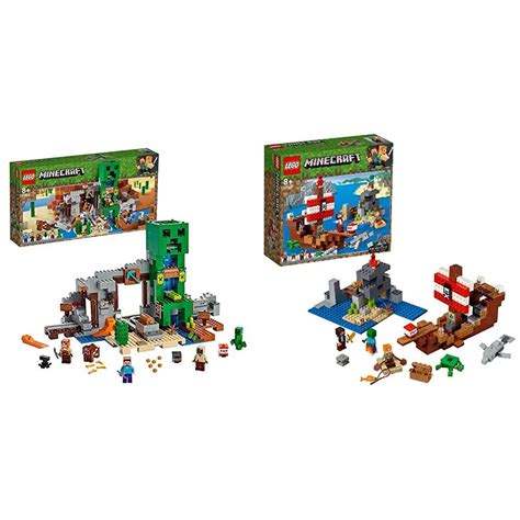 Buy LEGO 21155 Minecraft The Creeper Mine Building Set with Steve ...