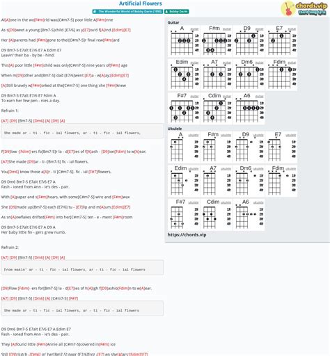 Chord: Artificial Flowers - tab, song lyric, sheet, guitar, ukulele | chords.vip