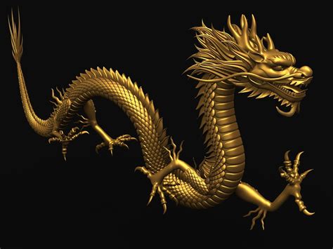 3d ancient dragon chinese