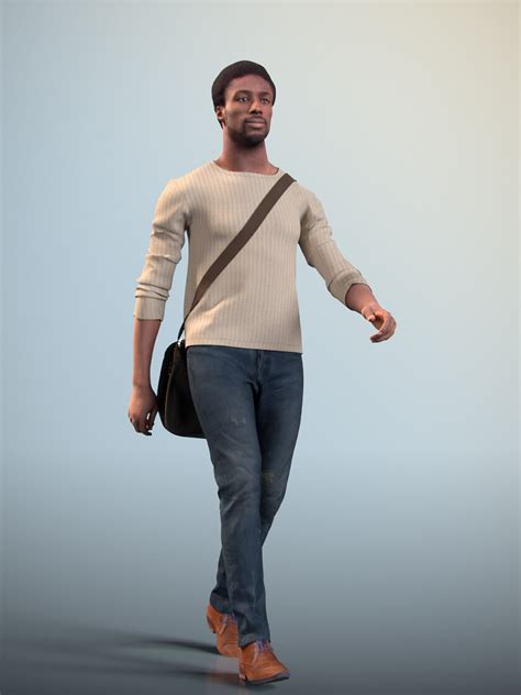 3D PEOPLE - Bruce 20376-11 - Walk READY ANIMATED [3DPEOPLE]