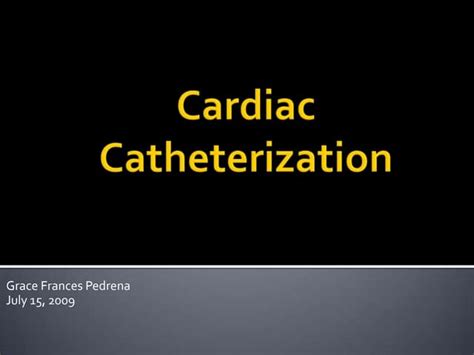 Cardiac cath complications