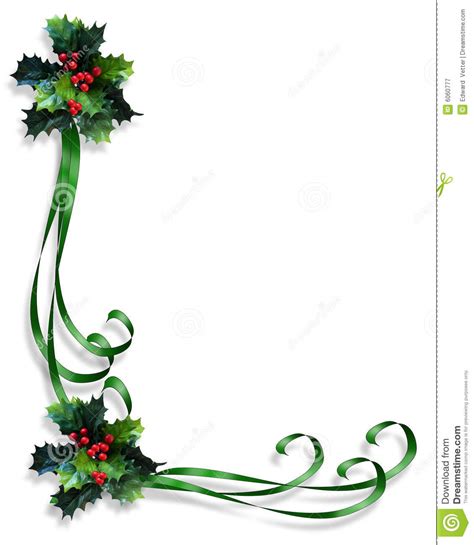 clip art borders christmas holly - Clipground