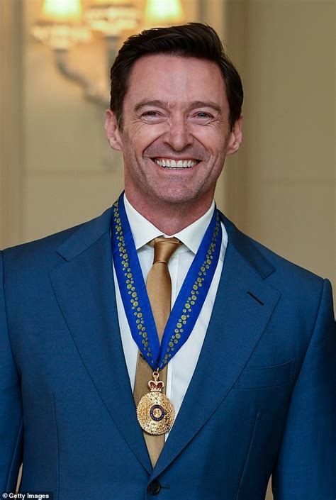 Hugh Jackman can't stop beaming as he's awarded with the coveted Order ...