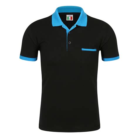 220GSM Polo T-Shirt in Contrast Colors in Neck, Cuff & Pocket - Men′s Polo T-Shirts and ...