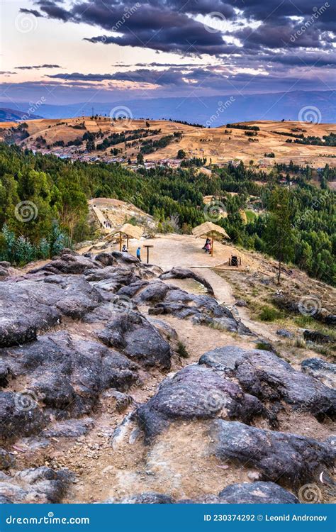 Hiking Trail in the Andes Mountains Near Huancayo in Peru Stock Photo ...