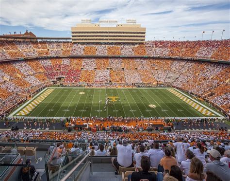 Tennessee Volunteers Neyland Stadium UT Vols NCAA Football Checkerboard ...