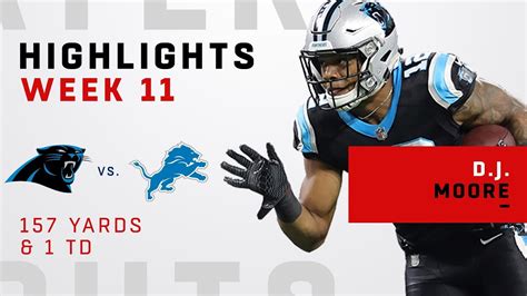 D.J. Moore Highlights vs. Lions - YouTube