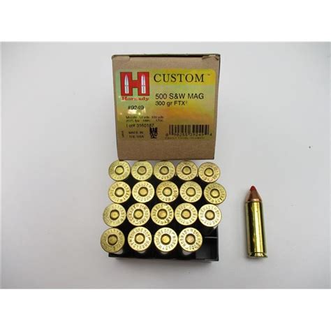 HORNADY .500 SMITH & WESSON MAGNUM AMMO