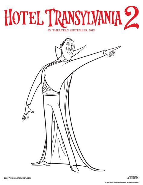 Unearth your inner artist with these Hotel Transylvania 2 coloring ...
