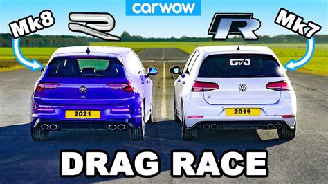 VW Golf R Mk8 v Mk7.5: DRAG RACE | Driiive TV /// Find the best car TV ...