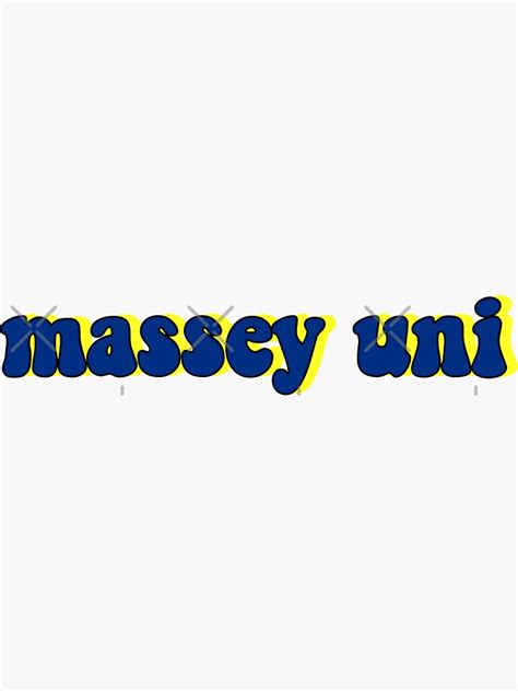 "Massey University" Sticker for Sale by bellaraven | Redbubble