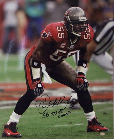 Derrick Brooks Autographed Hand Signed Tampa Bay Buccaneers Bucs 16x20 Photo Photograph - PSA/DNA