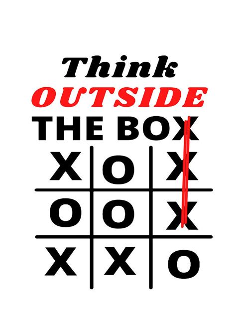 Think Outside The Box Poster yellow Painting by Philip Williams | Fine ...