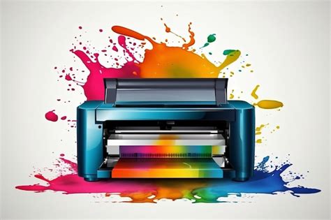 Art background abstract drawing banner printer graphic multicolored ink ...