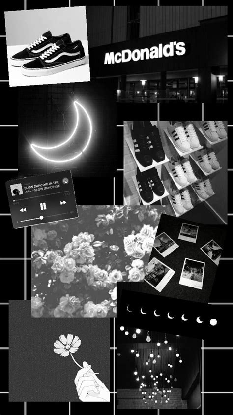 Black Aesthetic Collage Wallpaper - Largest Wallpaper Portal