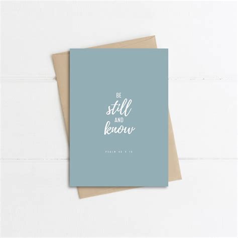 Be Still & Know Cards (Pack of 6) - Precious Verses