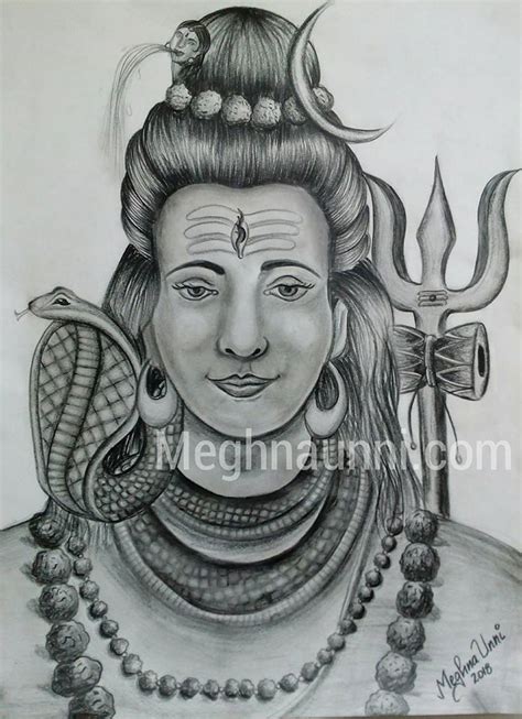 Lord Shiva Pencil Sketch – Meghna Unni's Blog