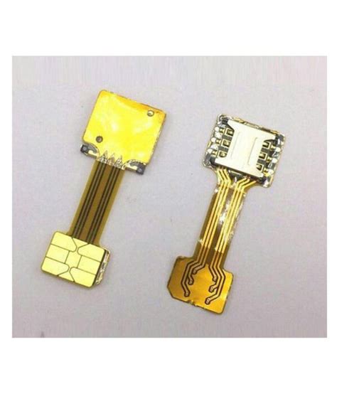 Hybrid Sim Slot Adapter For 2 Sim And Micro SD Card (Hybrid Dual Sim Extension) PACK OF 2 ...