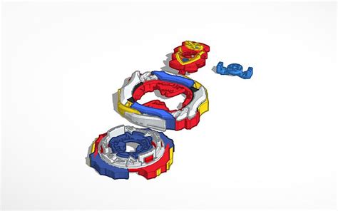 3D design Beyblade Burst Sparking Unity Achilles Layer+Chassis R ...