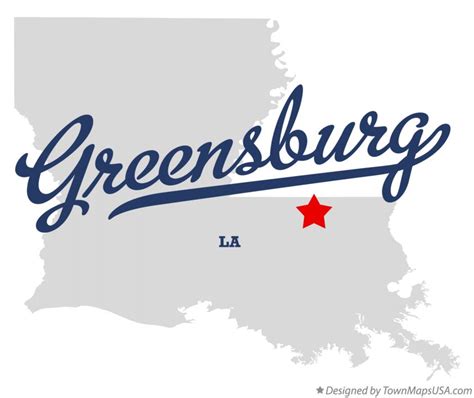 Map of Greensburg, LA, Louisiana