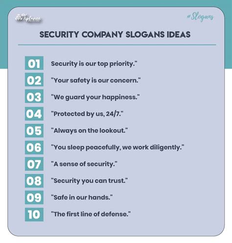 107+ Gorgeous Security Company Slogans Samples & Ideas - Tiplance