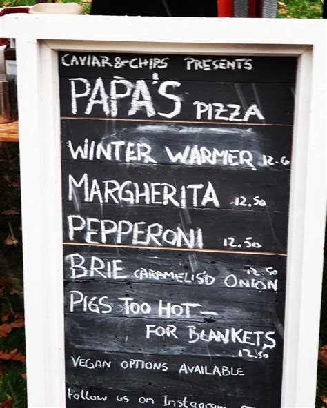 Menu at Papa's Pizzeria, Wednesbury