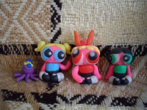 PowerpuffGirls n' Octi figures by daguchna on DeviantArt