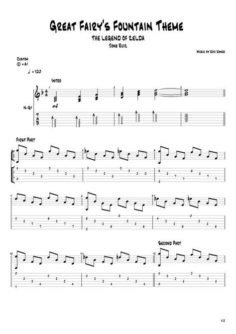 Great Fairy Fountain (From The Legend of Zelda) Guitar Tab